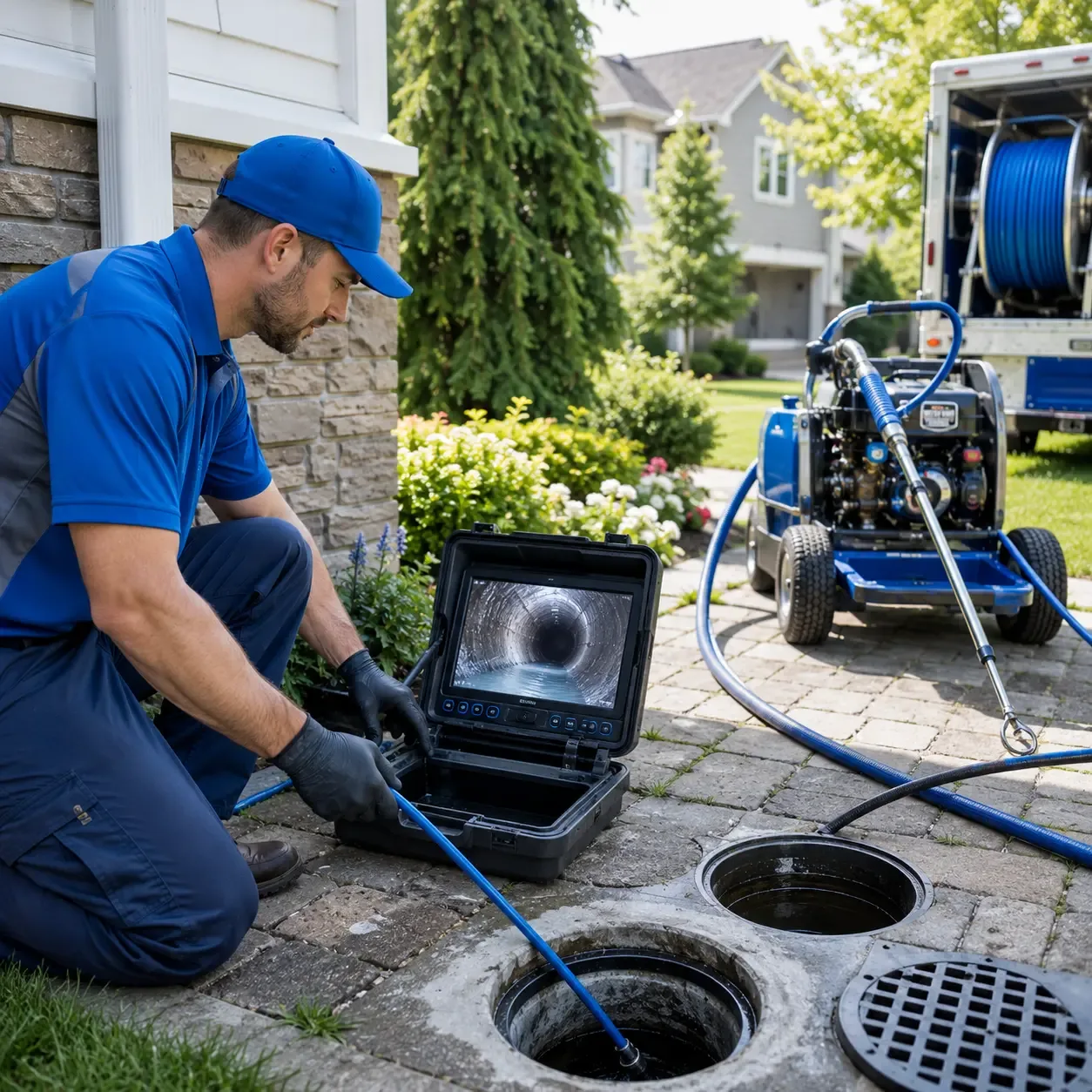 Outdoor drain cleaning professionals serving Pilot Mountain, NC
