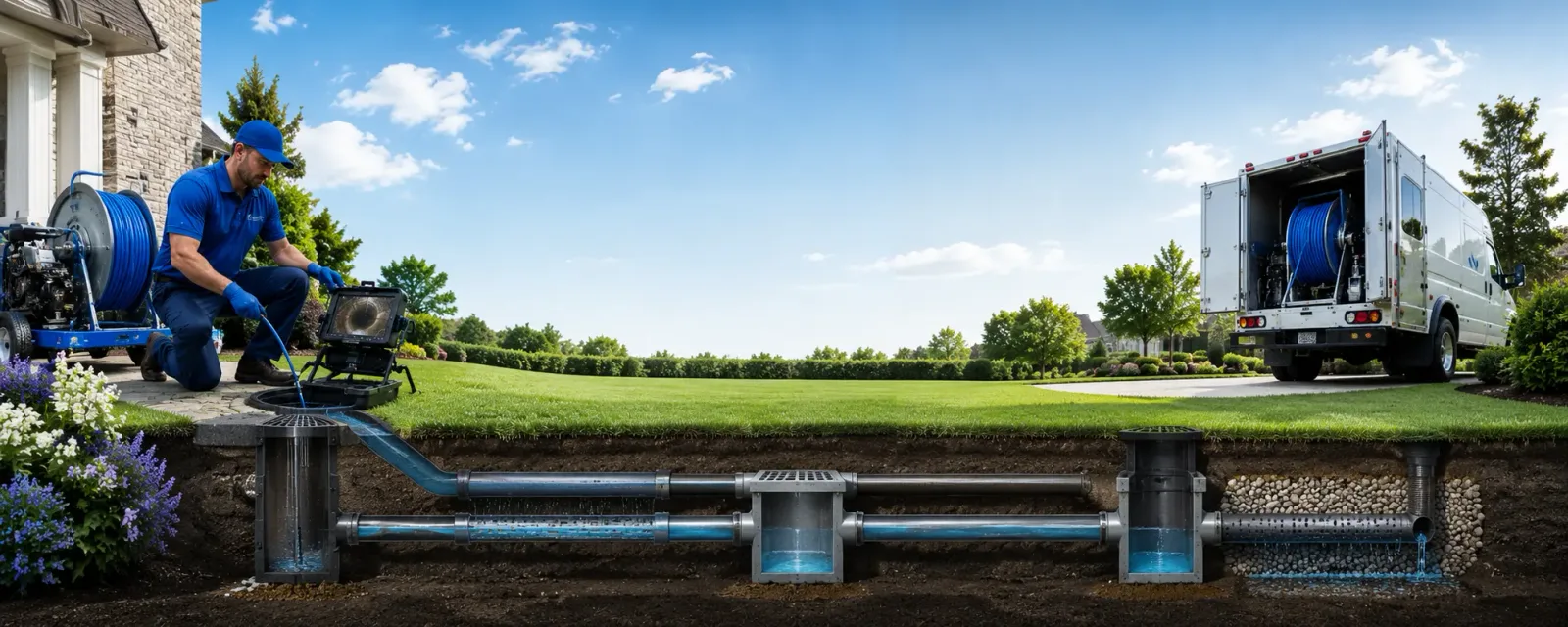 Outdoor drain cleaning information for Pilot Mountain, NC